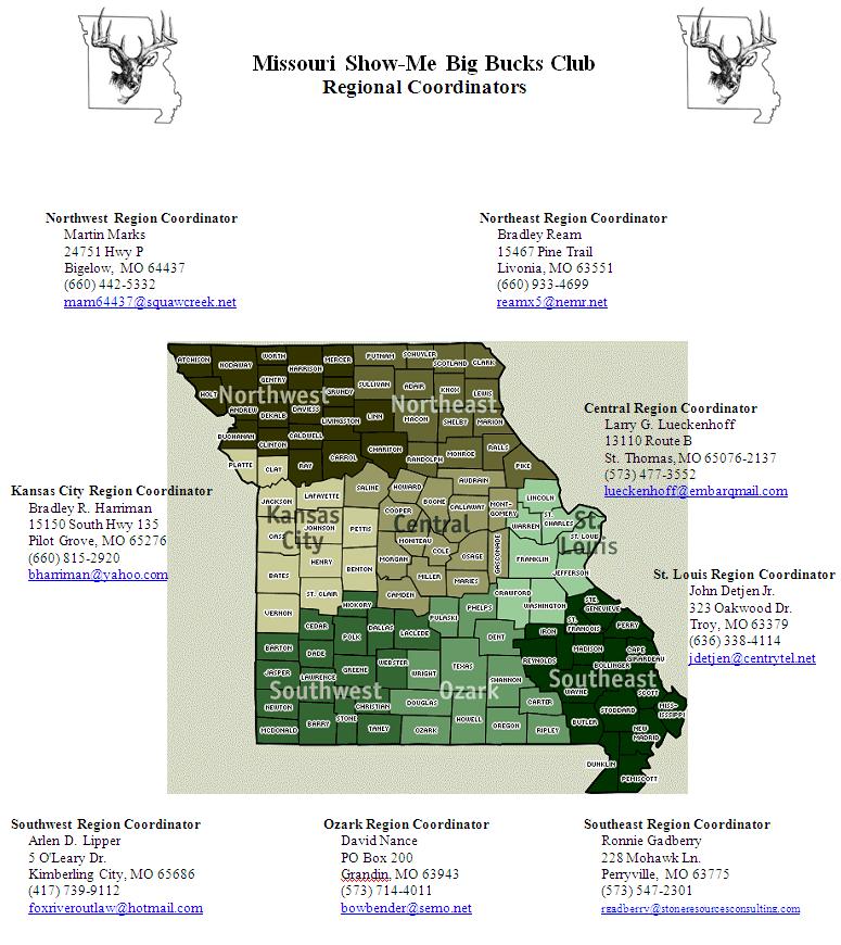 Regional Coordinator Map